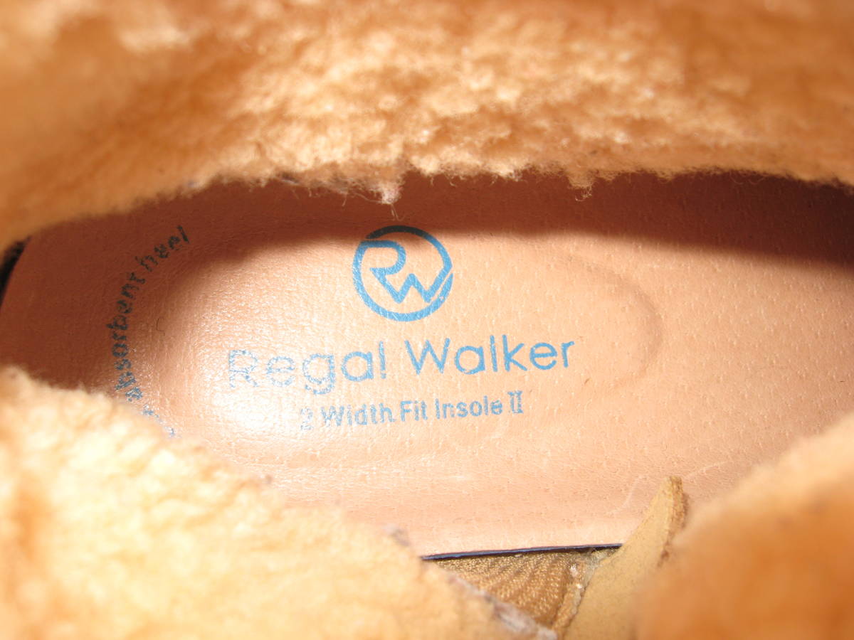 即決 リーガル ウォーカー REGAL Walker ショートブーツ 24cm ボアブーツ/ムートンブーツ ベージュブラウン茶色 _画像7