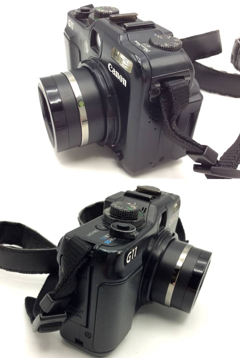 EE6★＜通電のみ確認＞ジャンク Canon Power Shot G11 PC1428 コンパクトカメラ 現状品 ※レンズの文字薄くなっております ★_画像4