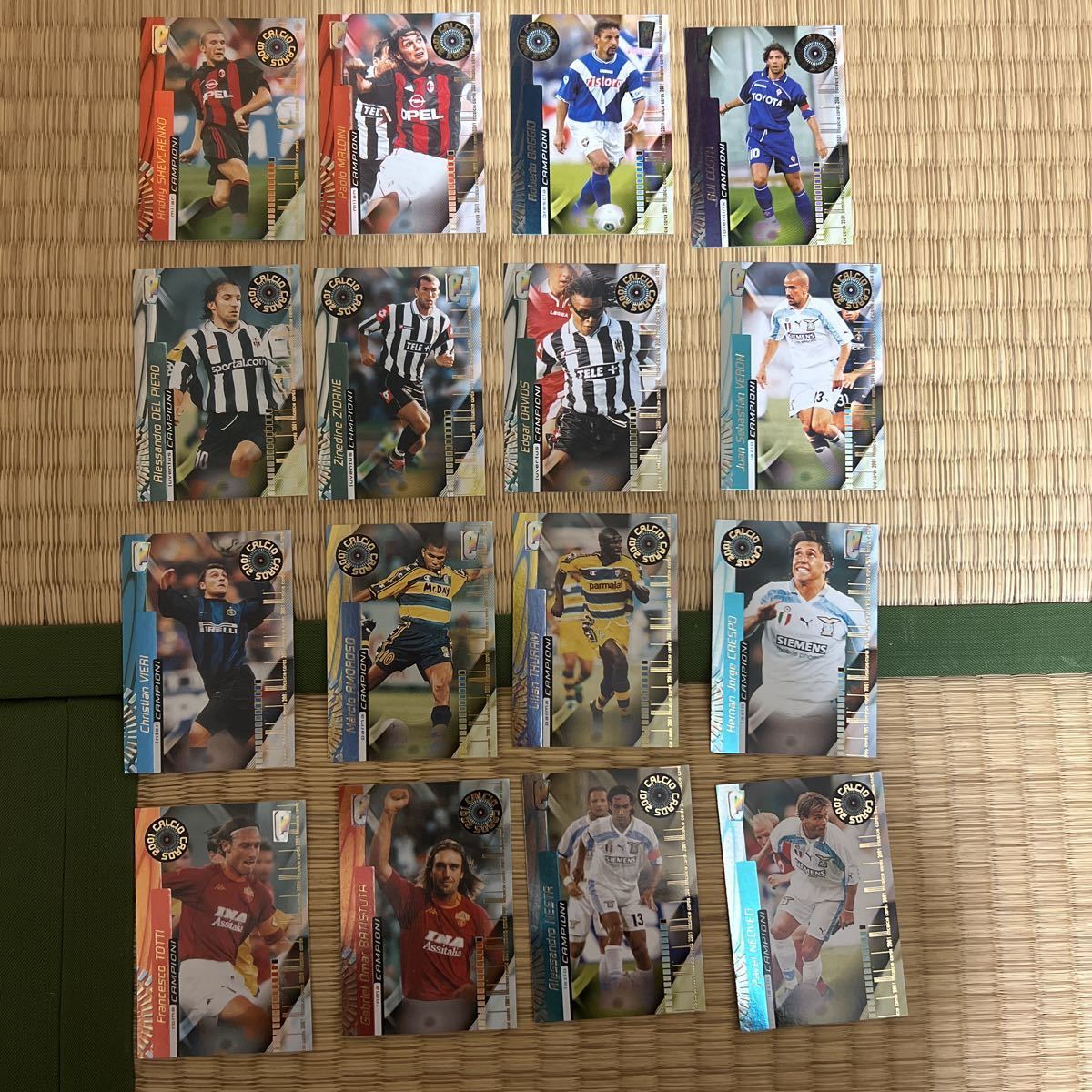 panini calcio cards 2001 大量まとめ売り 中田英寿など_画像3