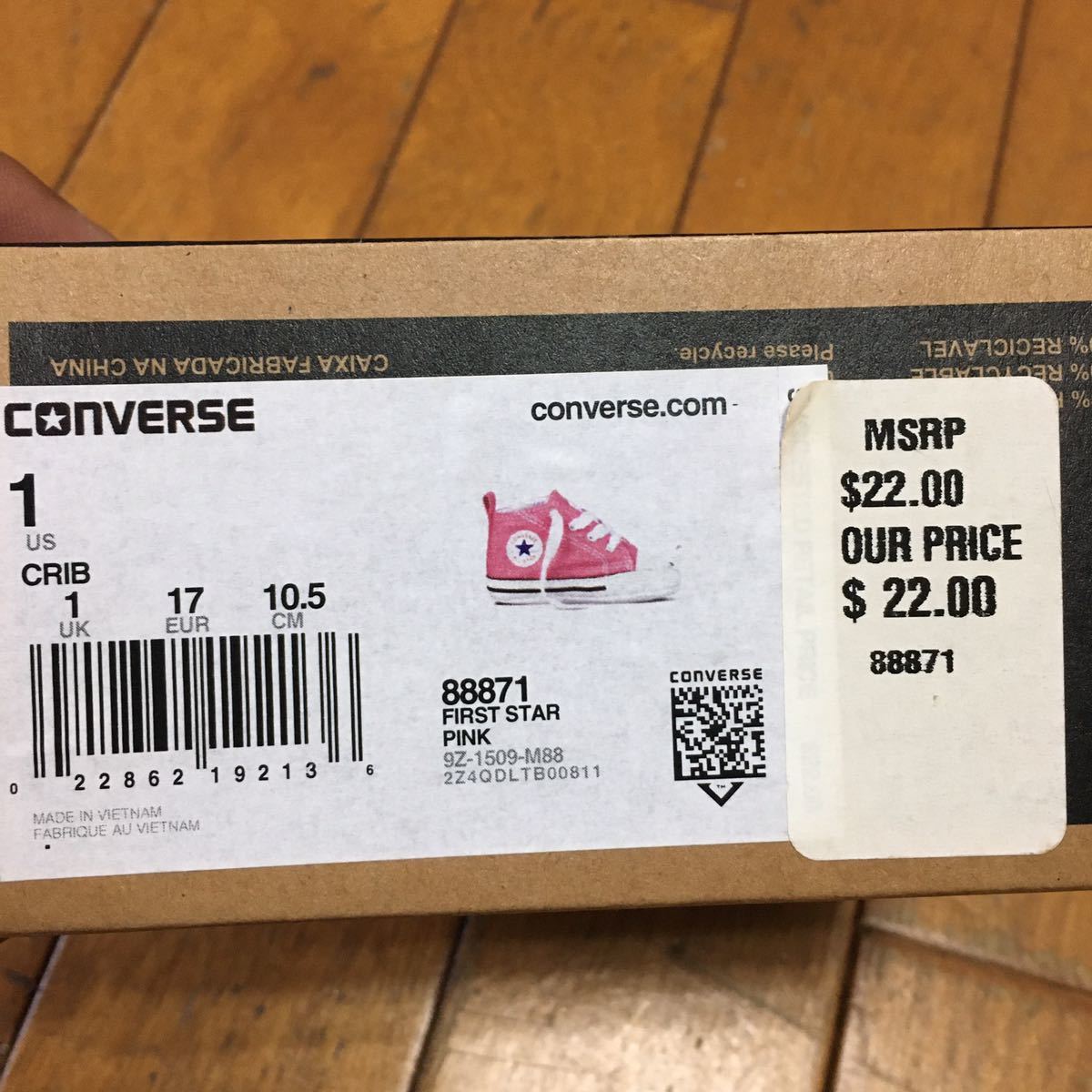 ★【 Converse 】★FIRST STARベビー スニーカー★サイズ 10.5_画像8