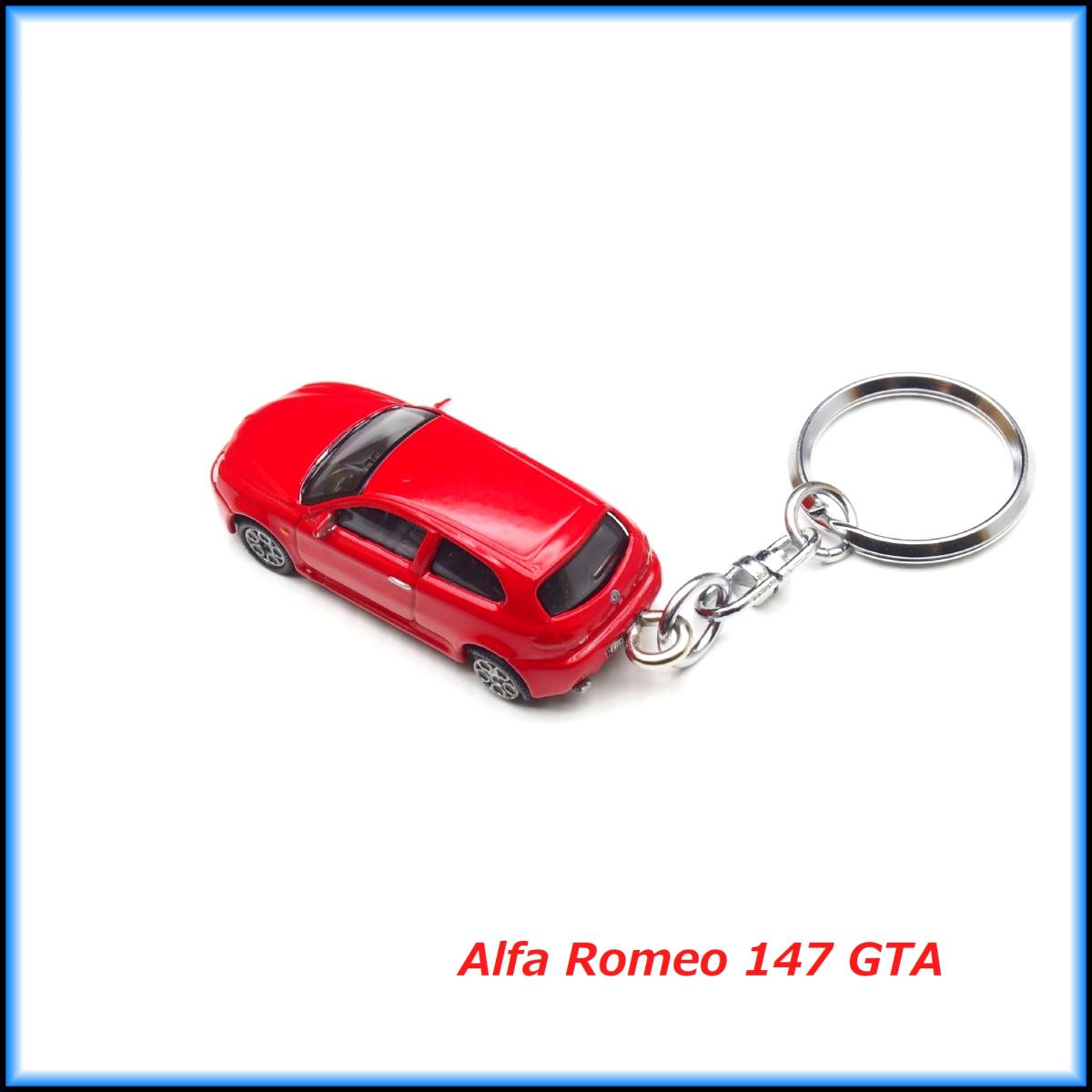 アルファロメオ 147 GTA ミニカー ストラップ キーホルダー マフラー BBS ホイール エアロ スポイラー サス シート ハンドル リップ 車高調_画像5
