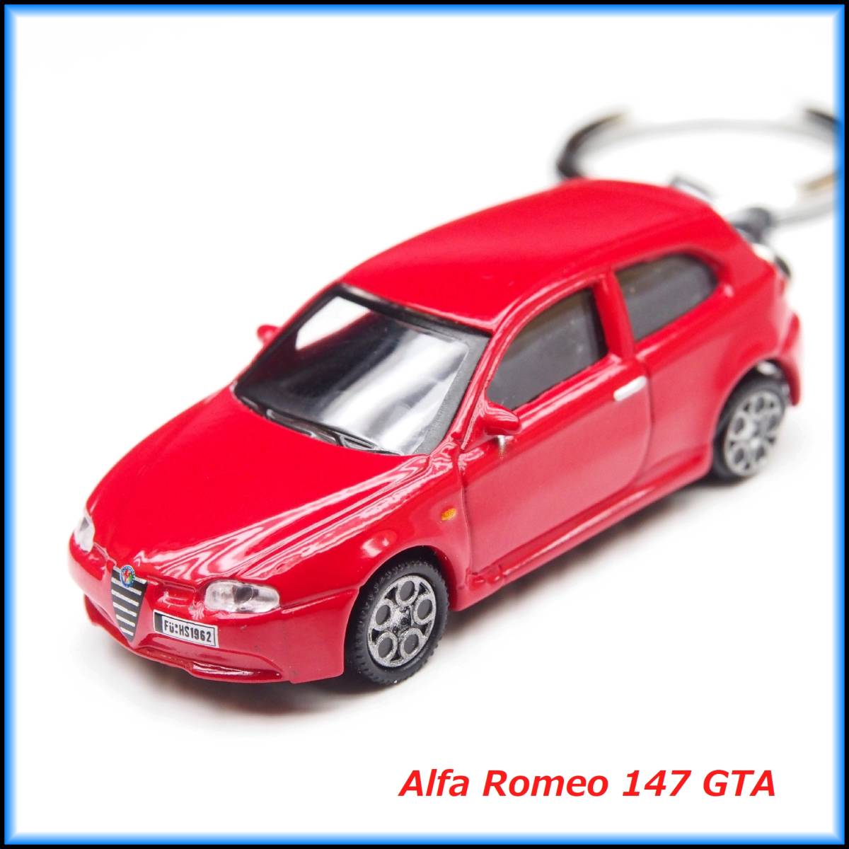 アルファロメオ 147 GTA ミニカー ストラップ キーホルダー マフラー BBS ホイール エアロ スポイラー サス シート ハンドル リップ 車高調_画像3