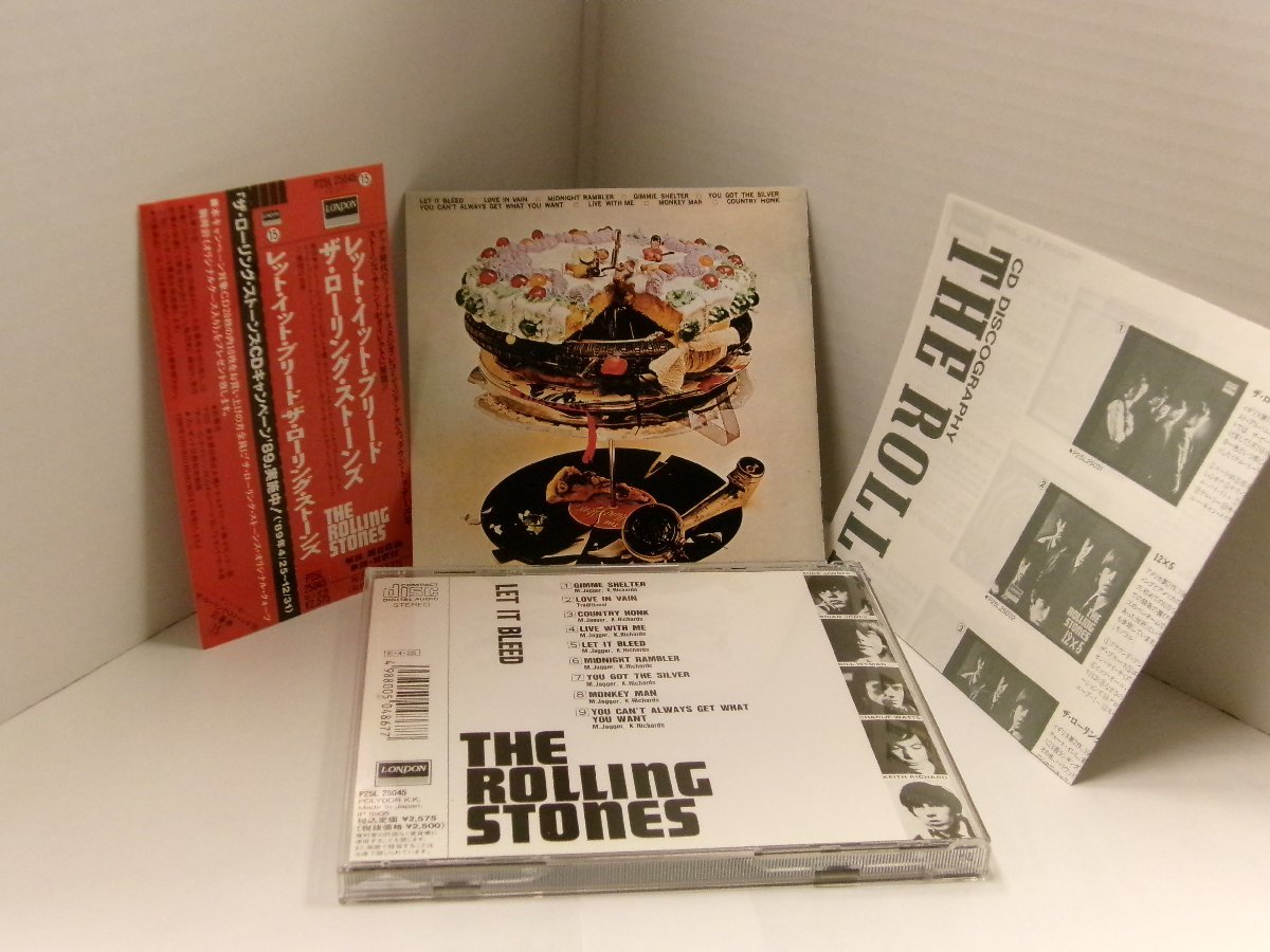 ▲帯付CD ROLLING STONES ローリング・ストーンズ / LET IT BLEED レット・イット・ブリード 国内盤 ポリドール P25L 25045 ◇r51113_画像2