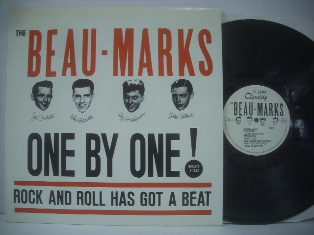 ■ 輸入CANADA盤 LP 　THE BEAU-MARKS / ONE BY ONE! ROCK AND ROLL HAS GOT A BEAT ボーマークス ロカビリー QUALITY V-1683 ◇r51123_画像1
