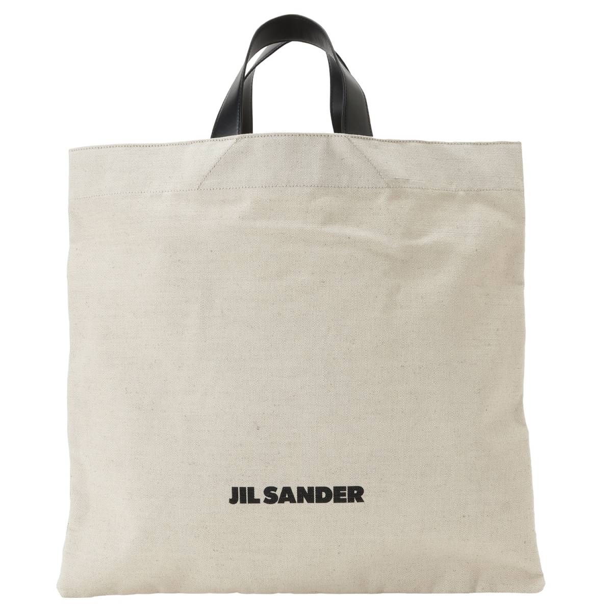 ジルサンダー JIL SANDER J07WC0024 P4917 280 スクエア ロゴ キャンバス トートバッグ ナチュラル レディース メンズ ユニセックス