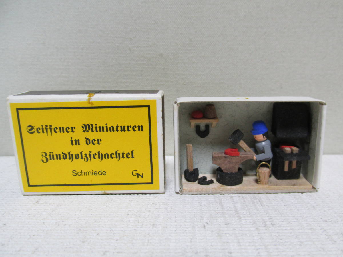 3 matchbox miniature Germany handicraft wooden [.. shop ] Matchbox Match BOX