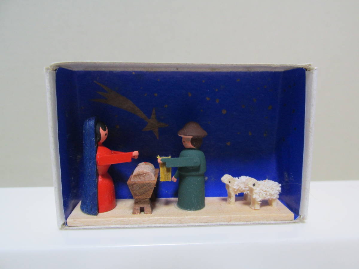 6 matchbox miniature Germany handicraft wooden [ birth ] Matchbox Match BOX