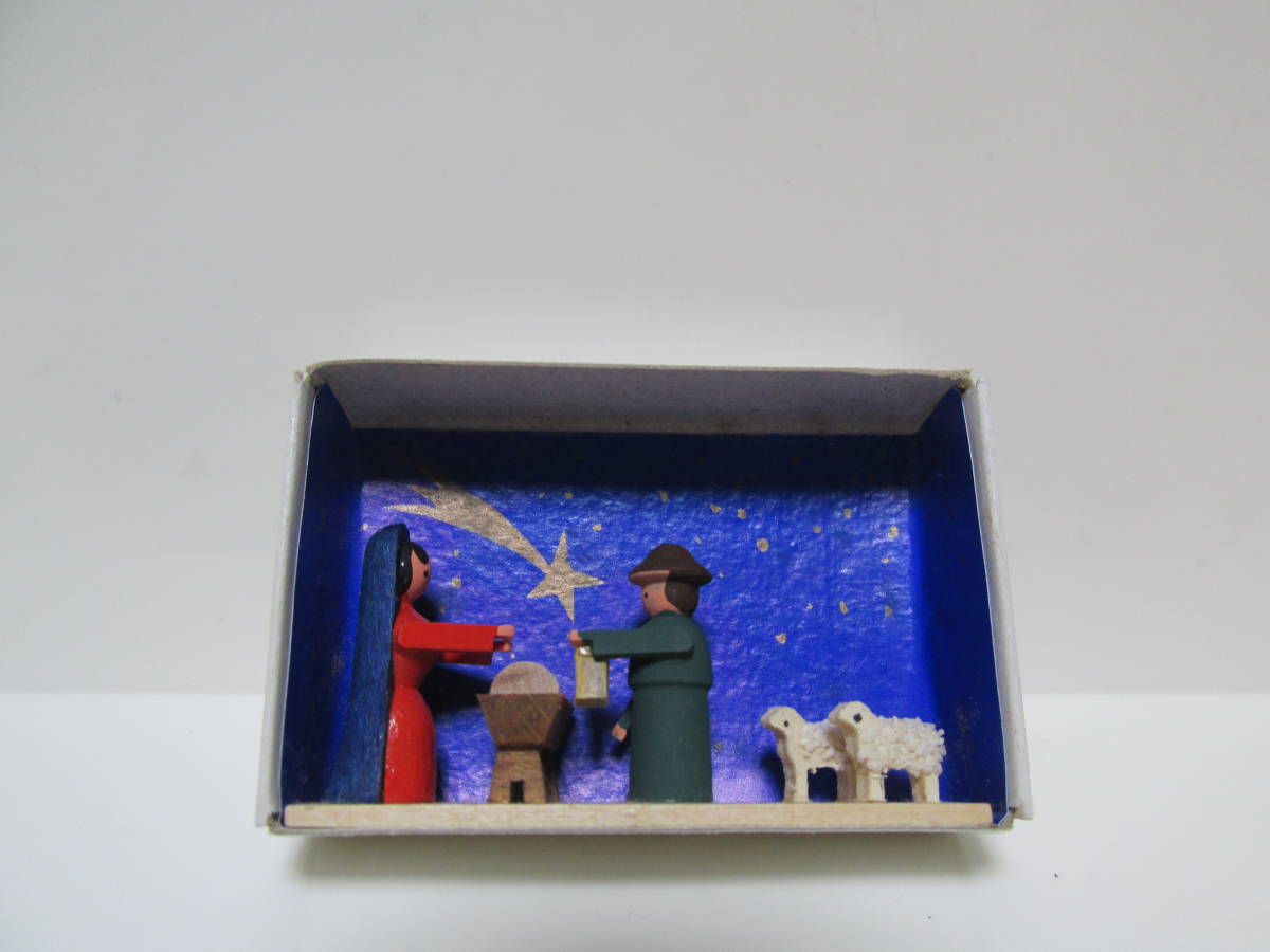 6 matchbox miniature Germany handicraft wooden [ birth ] Matchbox Match BOX