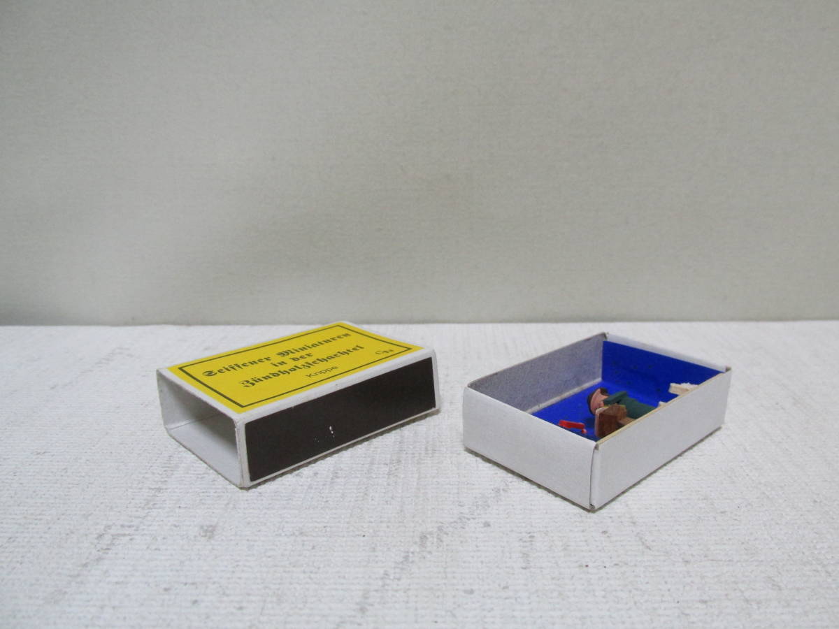 6 matchbox miniature Germany handicraft wooden [ birth ] Matchbox Match BOX