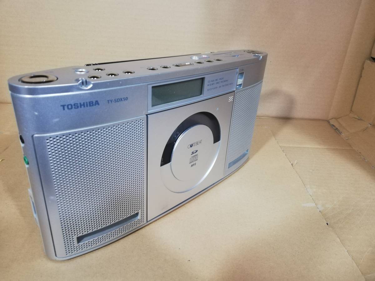 TOSHIBA TY-SDX50 SD/CD ラジオ ジャンク J-3990_画像2