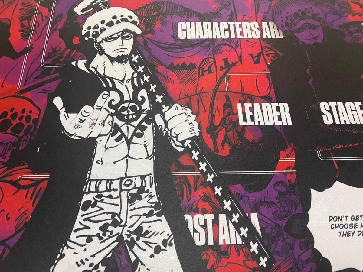即日発送可】ONE PIECEカードゲーム ロー 赤紫 プレイマット 即日発送可】ONE PIECEカードゲーム ロー 赤紫 プレイマット