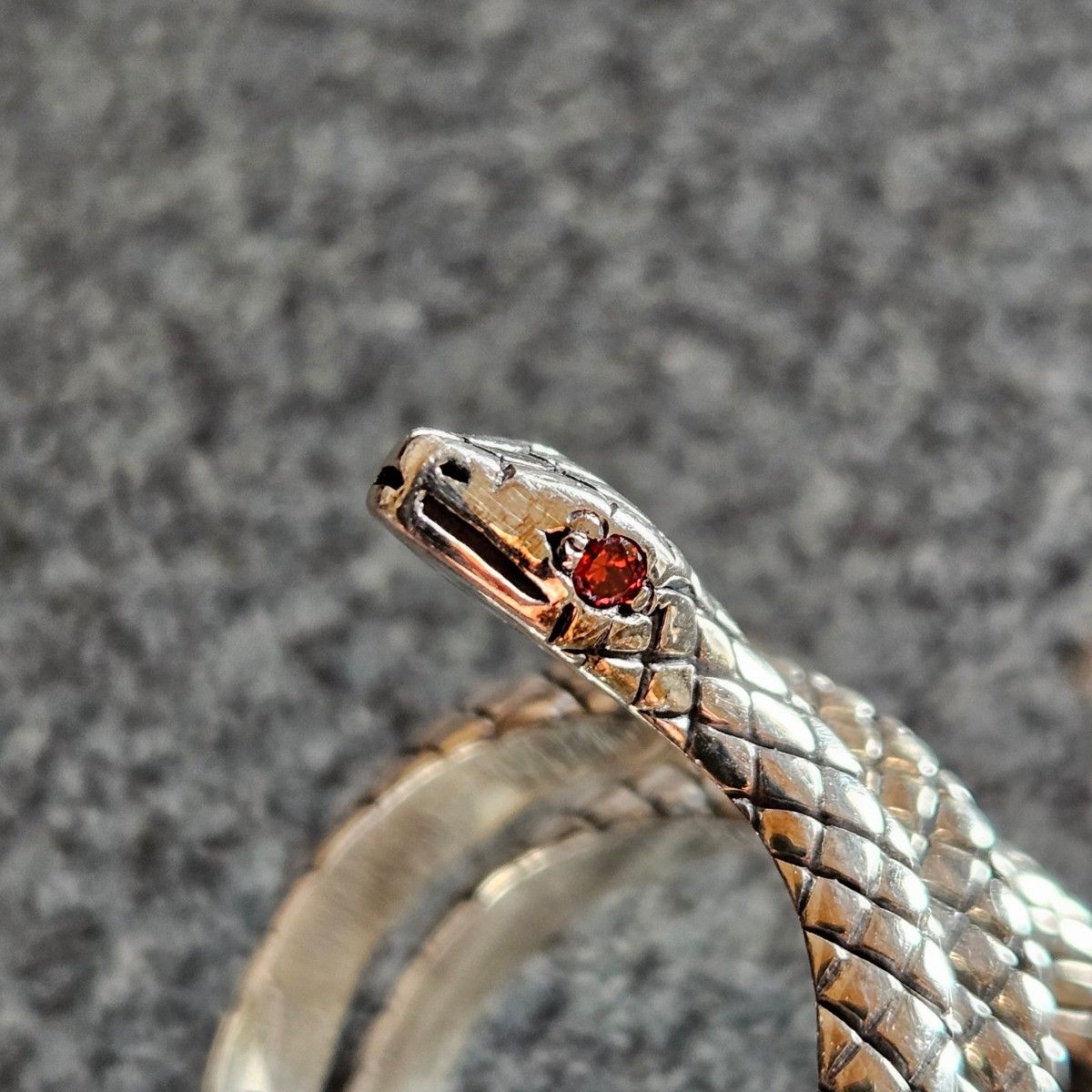 18~19号 シルバー925 silver 蛇 ヘビ スネーク 指輪 Ring