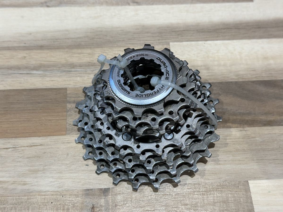 ■中古■SHIMANO シマノ DURA-ACE デュラエース CS HYPERGLIDE 9s カセットスプロケット ロードバイク パーツ アクセサリー P0126_画像2