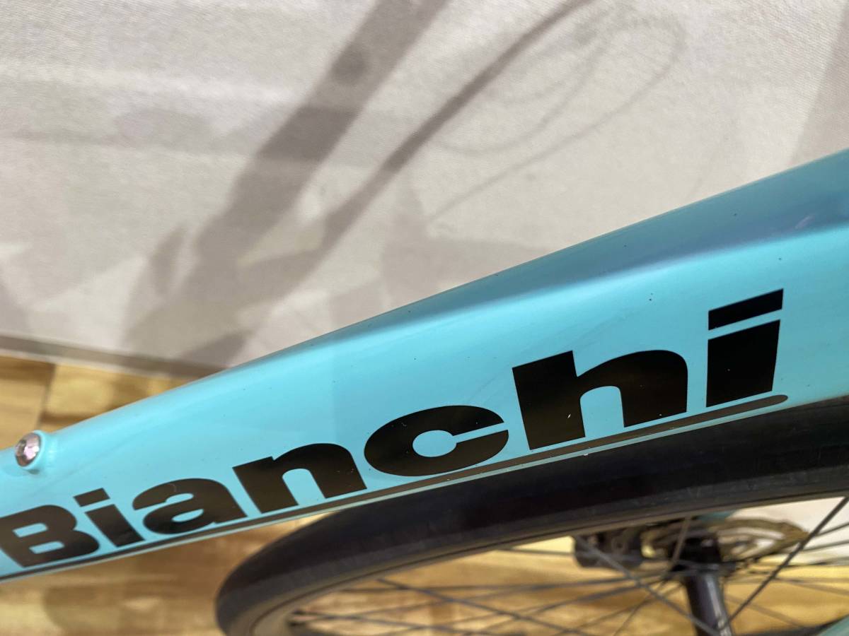 ■中古■Bianchi ビアンキ ROMA3 ローマ3 Disc 2020 46サイズ チェレステ SHIMANO 2×7s 通勤・通学用に クロスバイク 直接引取歓迎!!_画像4