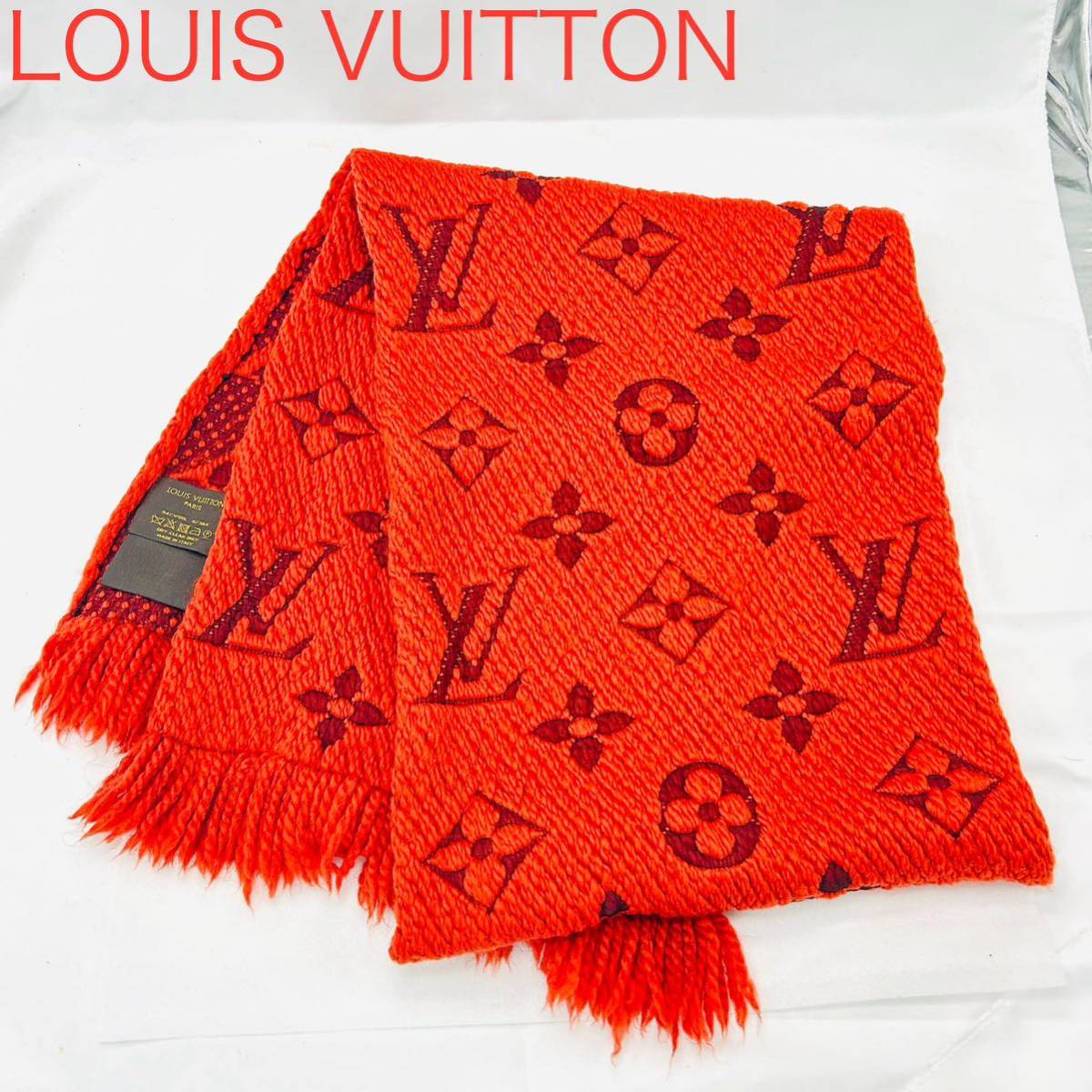 美品　LOUIS VUITTON ルイヴィトン エシャルプロゴマニア マフラー　ロゴマニア ウール モノグラム _画像1