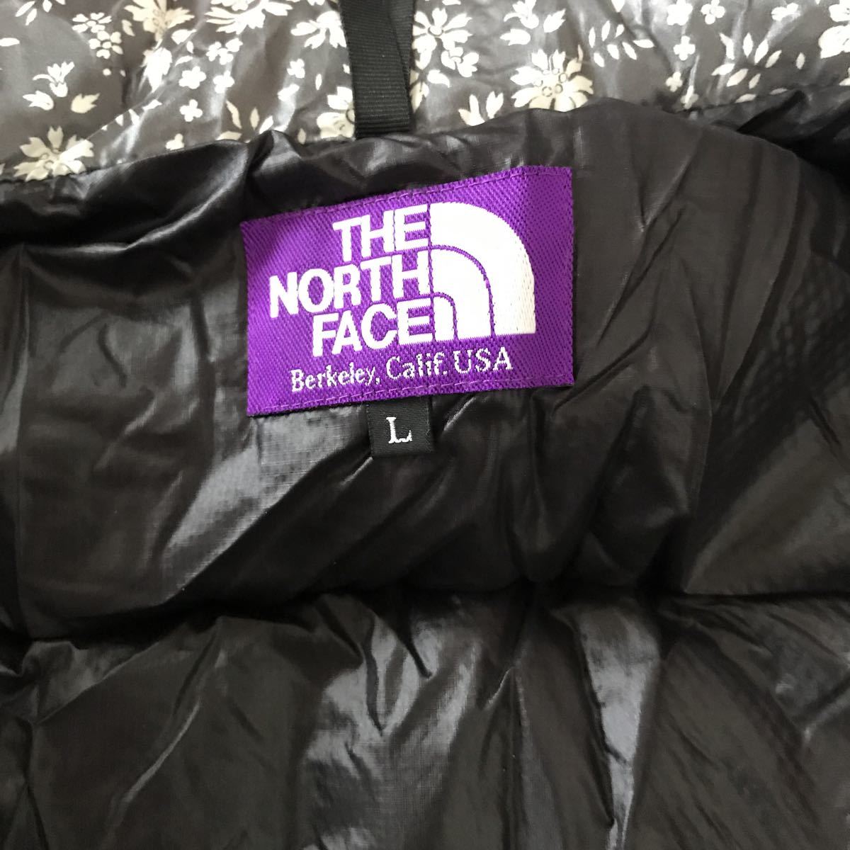  прекрасный товар сотрудничество! North Face лиловый этикетка × Liberty жилет L/THENORTHFACE специальный заказ полная распродажа ограничение 