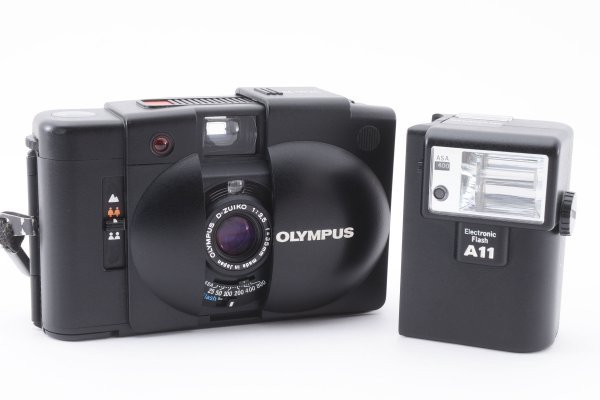 ★各部モルト張替え済・外観美品★ オリンパス OLYMPUS XA2+A11フラッシュユニット #13071MTT