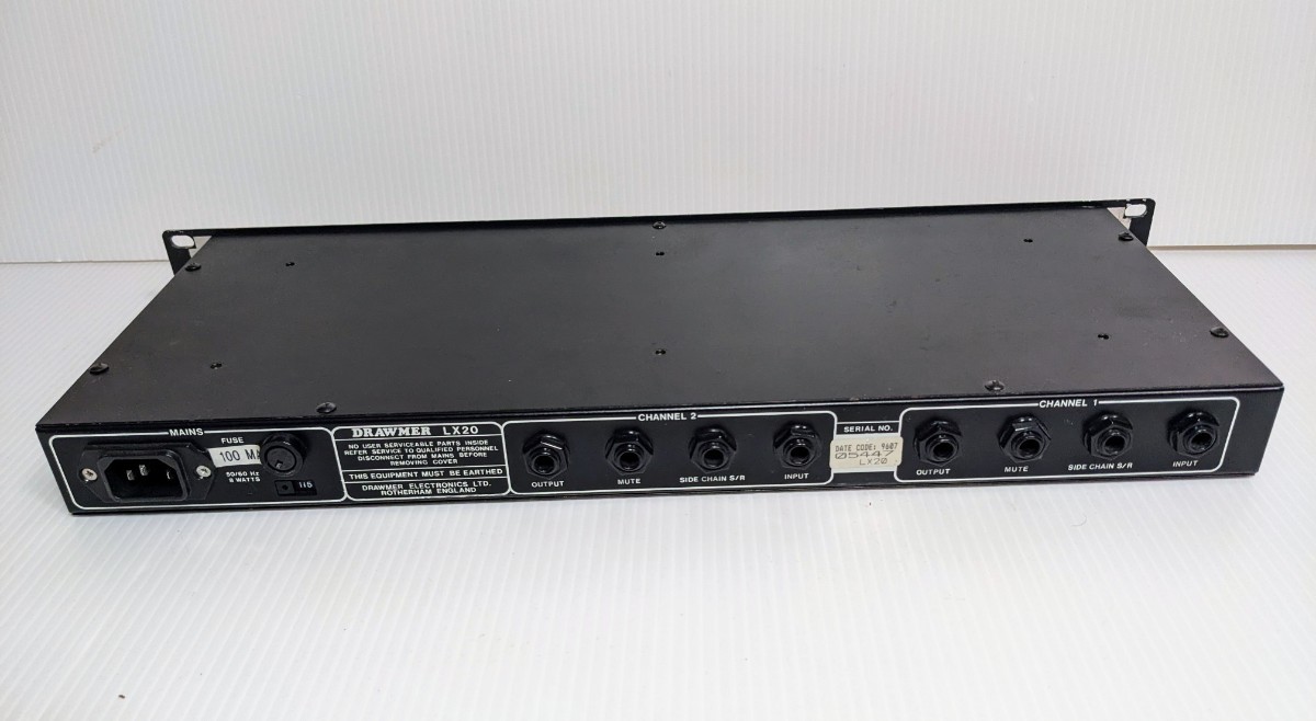 ジャンク品 DRAWMER LX20 dual expander compressor コンプレッサー_画像7