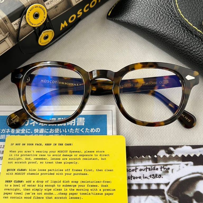 極美品】MOSCOT モスコット LEMTOSH レムトッシュ TORTOISE べっこう柄