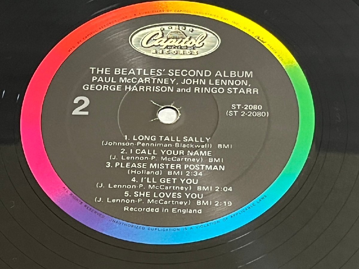 ■ The Beatles ザ ビートルズ SECOND ALBUM ST-2080 LP レコード シュリンク残り ★_画像7