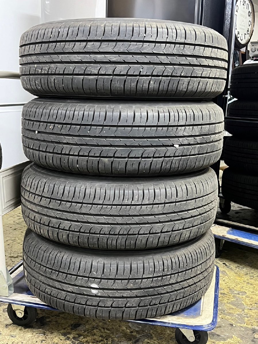 □9分山 グッドイヤー Efficient grip ECO EG01 195/65R15 2021年製 15インチサマータイヤ 4-100 OFFSET45 6J 鉄ホイール付き 札幌T-1248★_画像7