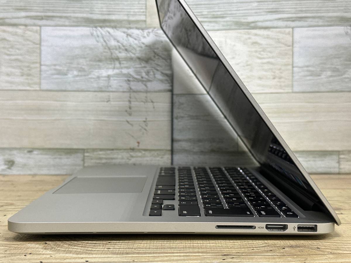 【美品♪】MacBook Pro 2013 Retina(A1502)[Core i7(4558U)2.8Ghz/RAM:16GB/SSD:256GB/13.3インチ]Catalina 動作品_画像3