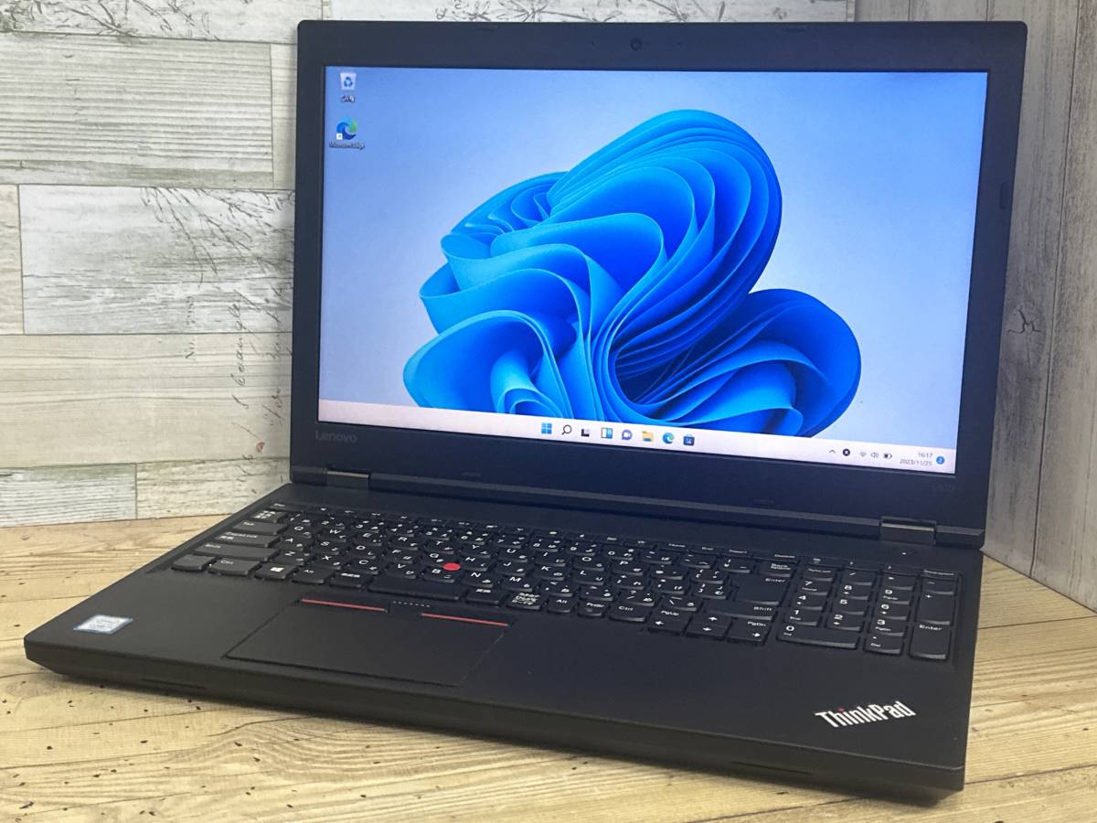 【良品】Lenovo ThinkPad L570[Core i5 7200U 2.5GHz/RAM:4GB/HDD:500GB/15.6インチ]Windows 11 タブレットPC 動作品_画像1