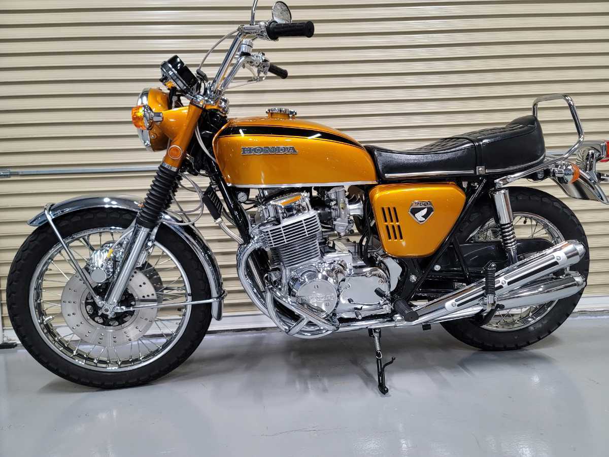 CB750K1★フルレストア車両★ダブルディスク★ウオタニ★TMR★836★キャンデーゴールド★フルメッキ仕様_画像1