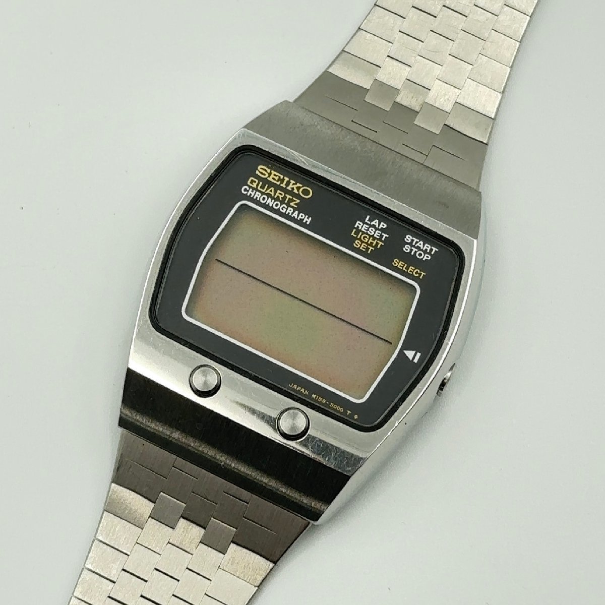 セイコー M159-5000 QZ クォーツ メンズ腕時計 シルバー_画像1