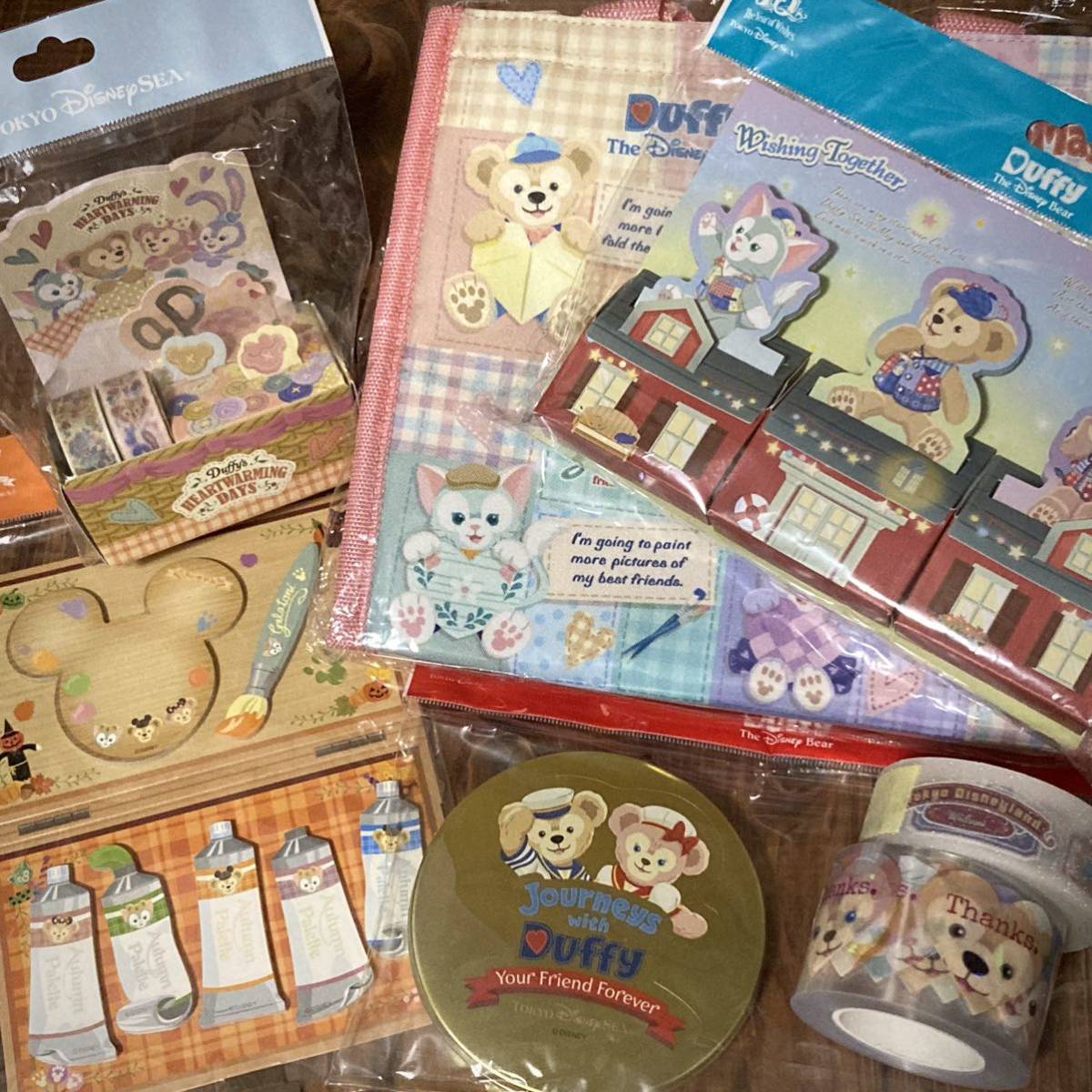 メモ&マスキングテープ&ランチバッグ&ロールシール まとめ売り Disney/ダッフィー/シェリーメイ/ステラルー/紙もの/お裾分け/海外/個人作家_画像1