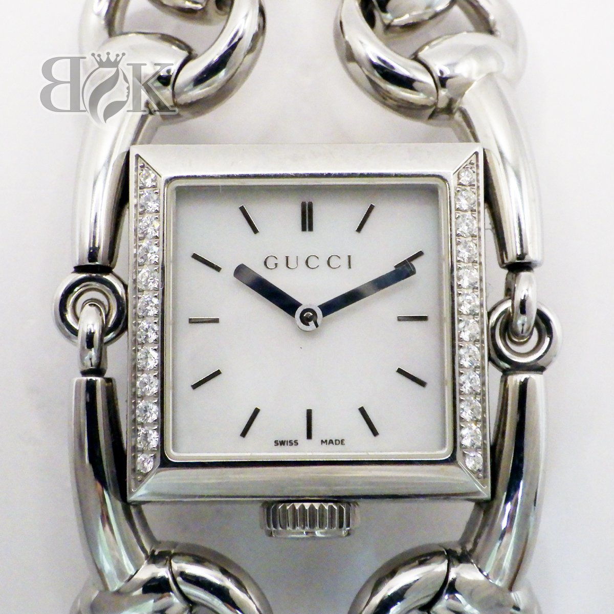 2022新商品 腕時計 レディース SS バングルベルト クォーツ ホワイト