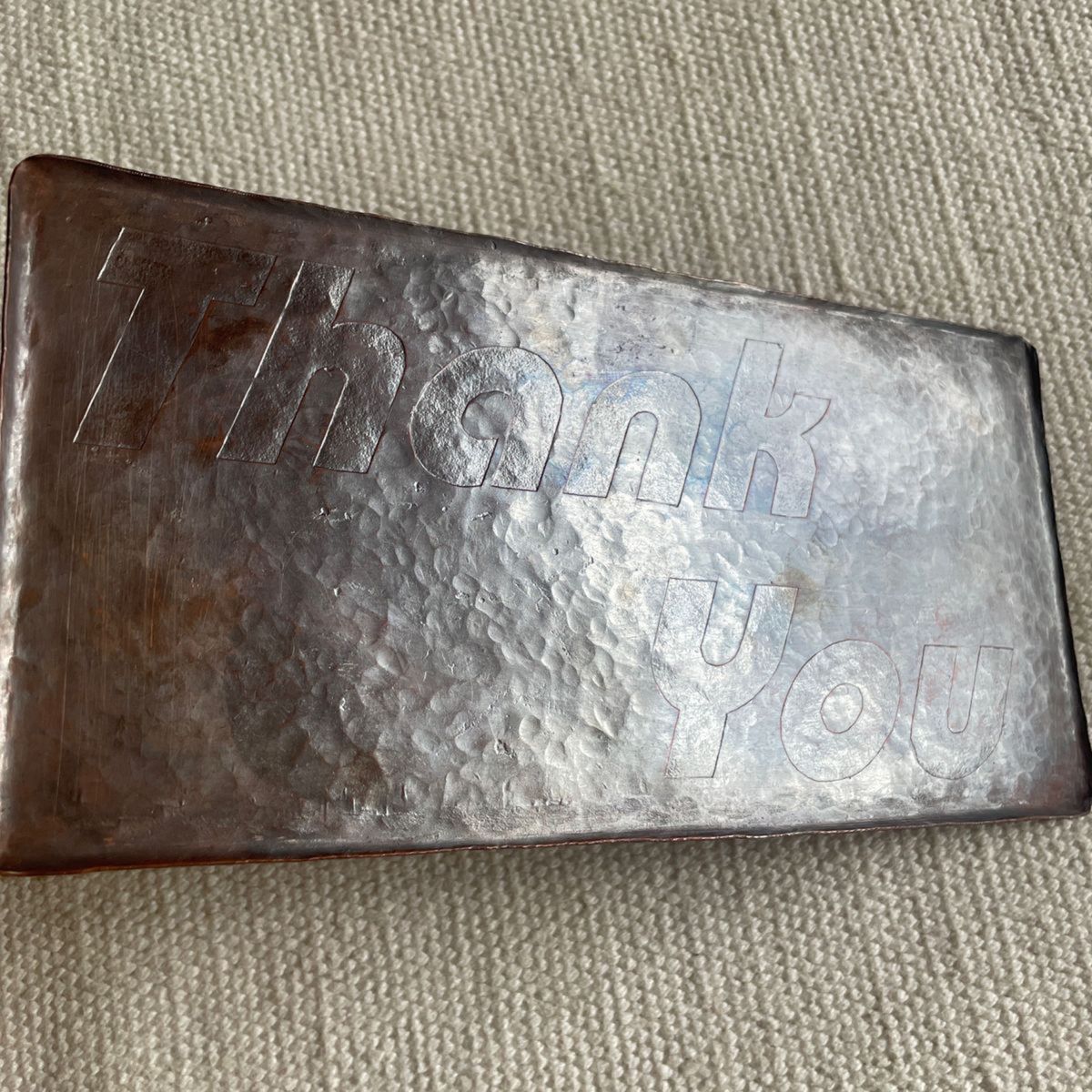 ハンドメイド 鍛金 銅 長方形 トレイ キャッシュトレイ ハンドメイド 鍛金 銅 長方形 トレイ キャッシュトレイ