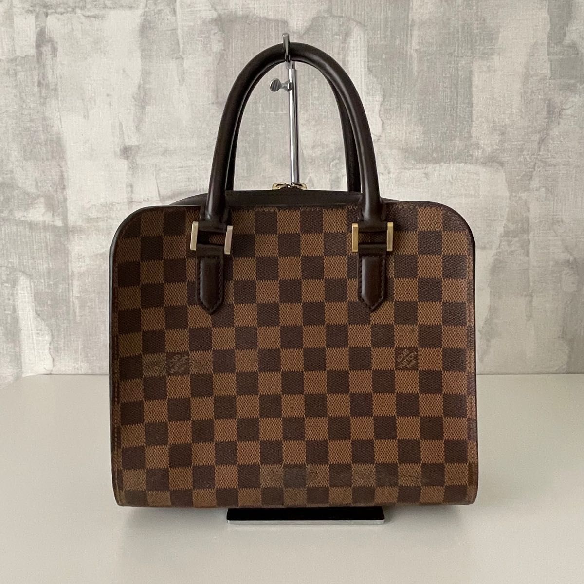 【特価】LOUIS VUITTON ルイヴィトン ダミエ　トリアナ ハンドバッグ エベヌ　N51155   廃盤品　希少品