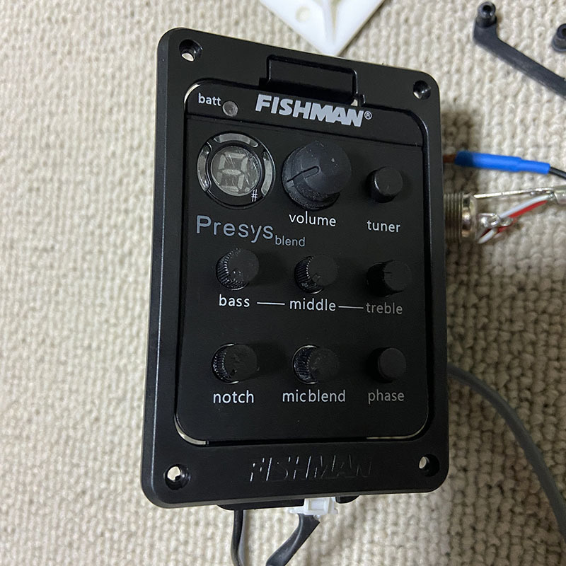 【送料無料/取り付け解説有】Fishman Presys Blend フィッシュマン アコースティック プリアンプ ピックアップ マイク 並行輸入品 アコギ用_画像2