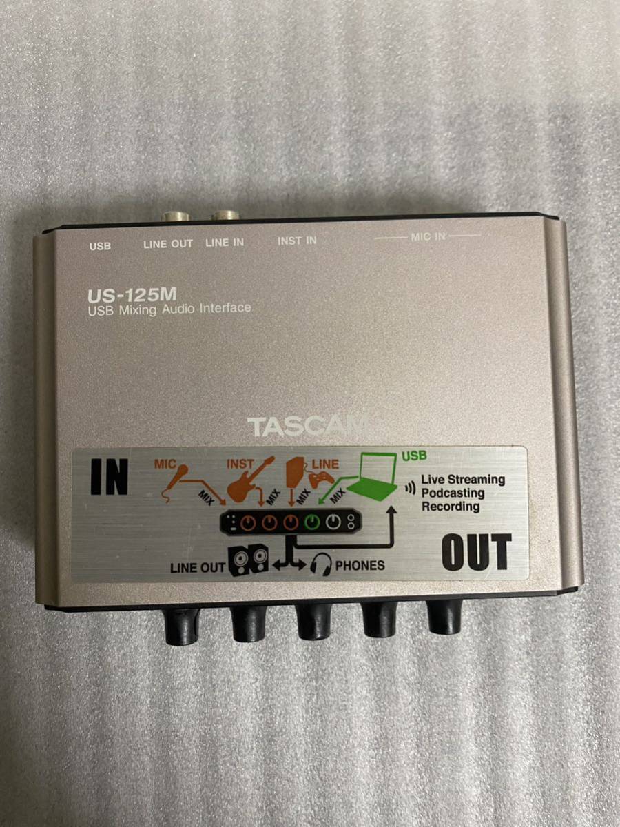 ☆TASCAM☆US-125M USBオーディオインターフェース ミキサー機能　中古_画像6