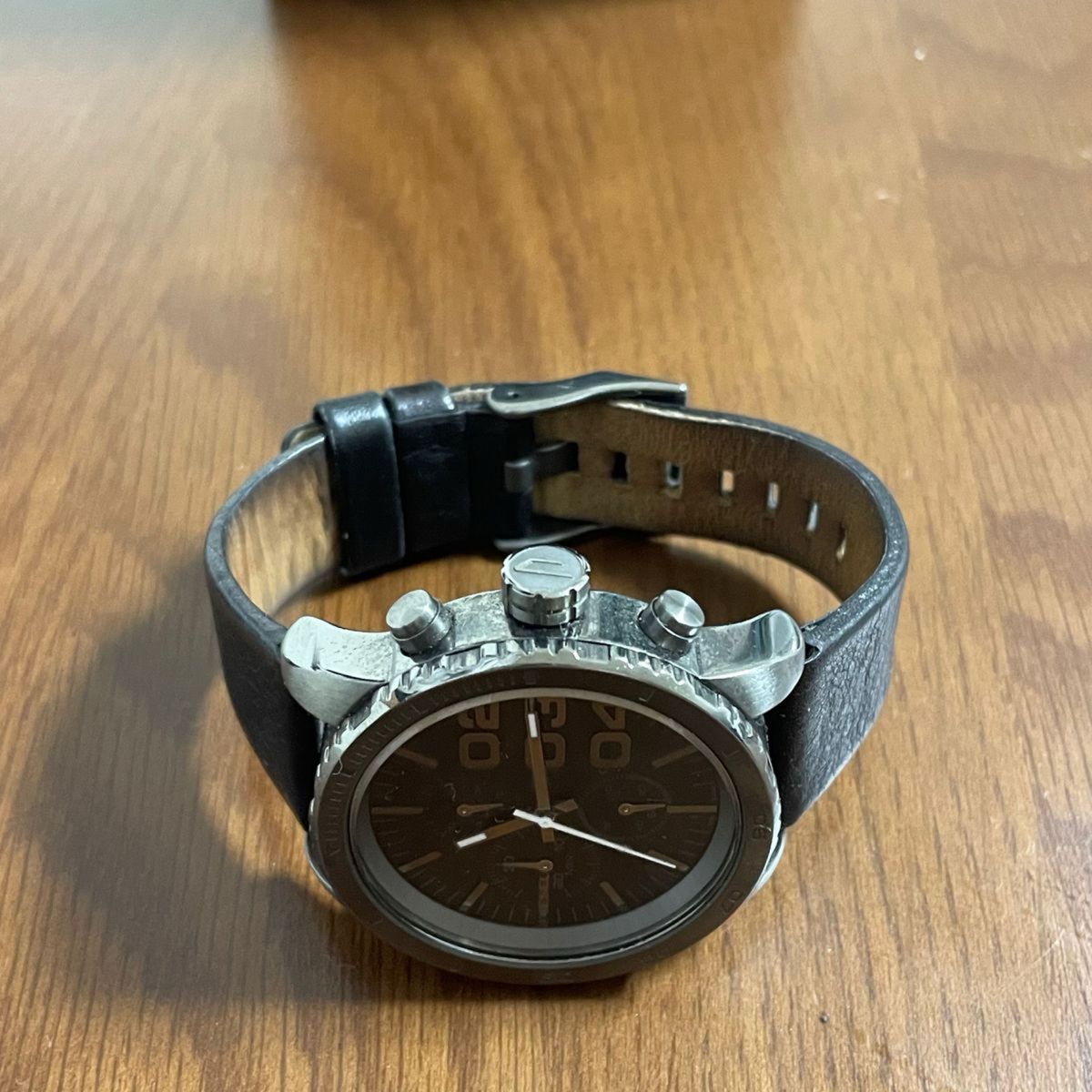 DIESEL ディーゼル 腕時計 DZ5329 黒 本革 メンズ腕時計 ディーゼル腕時計 クオーツ 箱あり