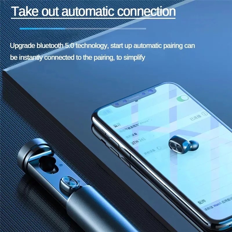 最新型 新品 ワイヤレスイヤホン BTH-241 黒 赤 シルバー Bluetooth 多機能 LED 高音質 通話 Android iPhone 対応_画像6