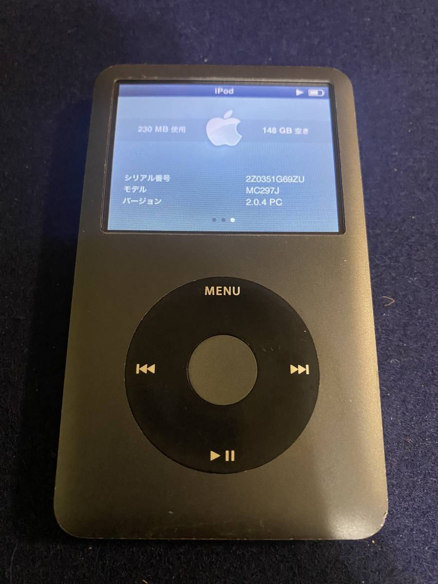 希少品 Apple iPod classic 160GB ブラック 黒 MC297J 現状品_画像7
