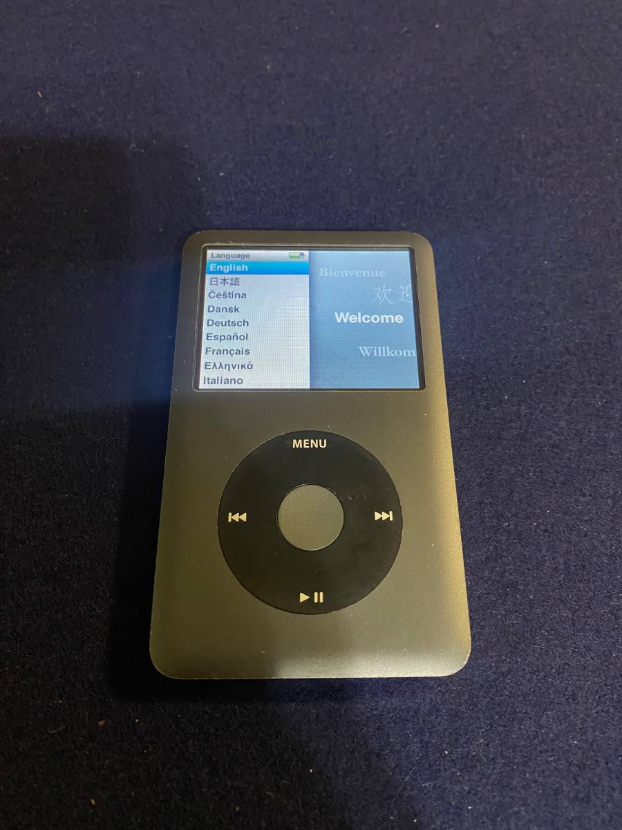 希少品 Apple iPod classic 160GB ブラック 黒 MC297J 現状品_画像1