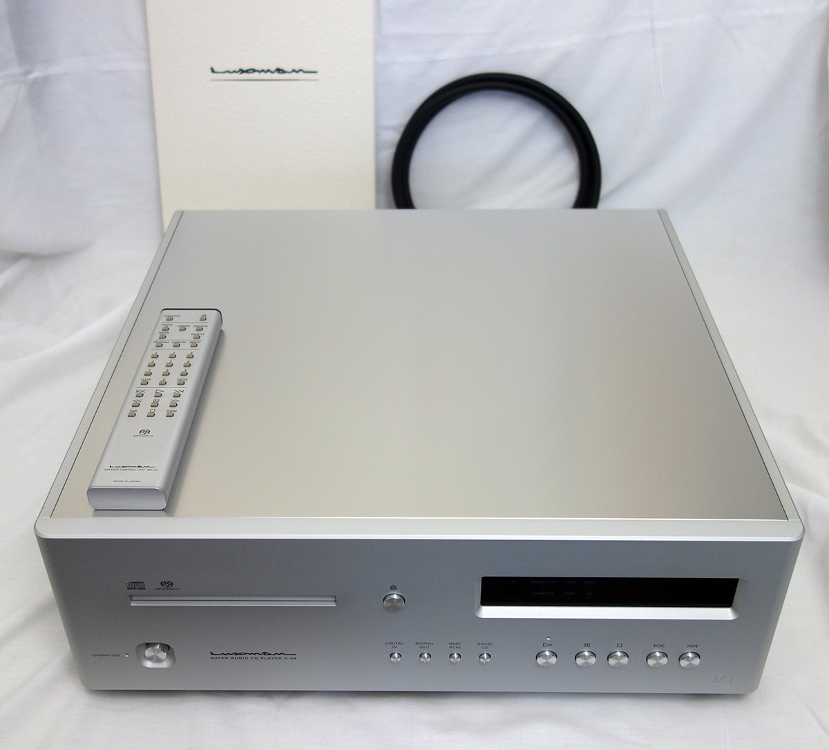 LUXMAN 旧旗艦 最上級 SACDプレーヤー CDデッキ D-08 美品元箱属品一式 ラックスマン_画像6