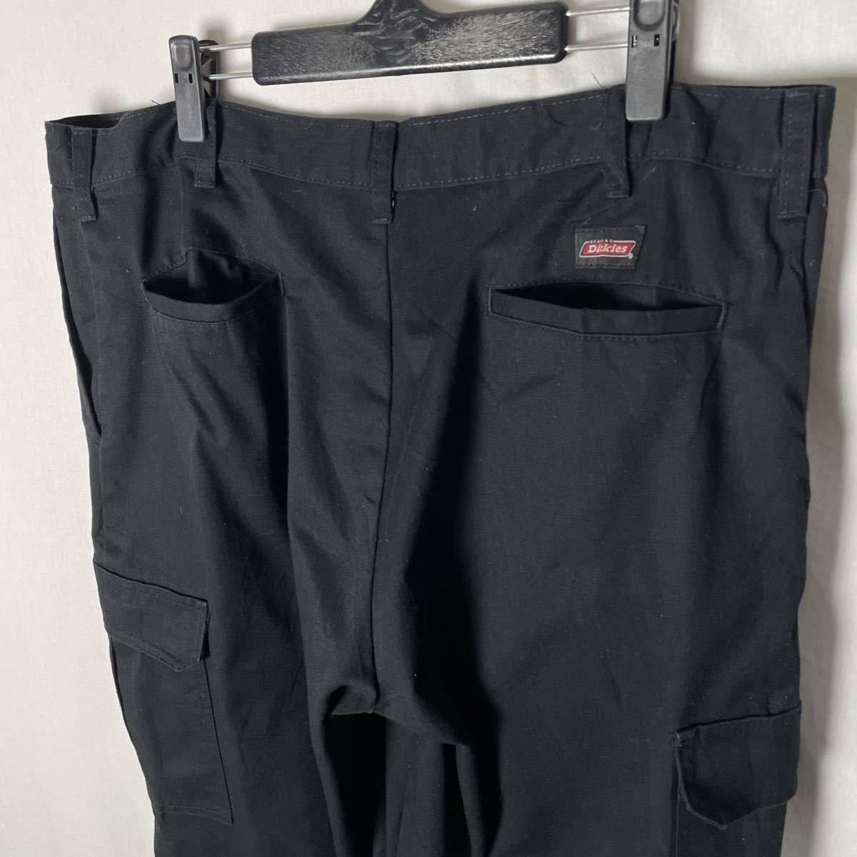 genuine dickies カーゴパンツ 古着　ブラック　ヴィンテージ WORK WEAR_画像2