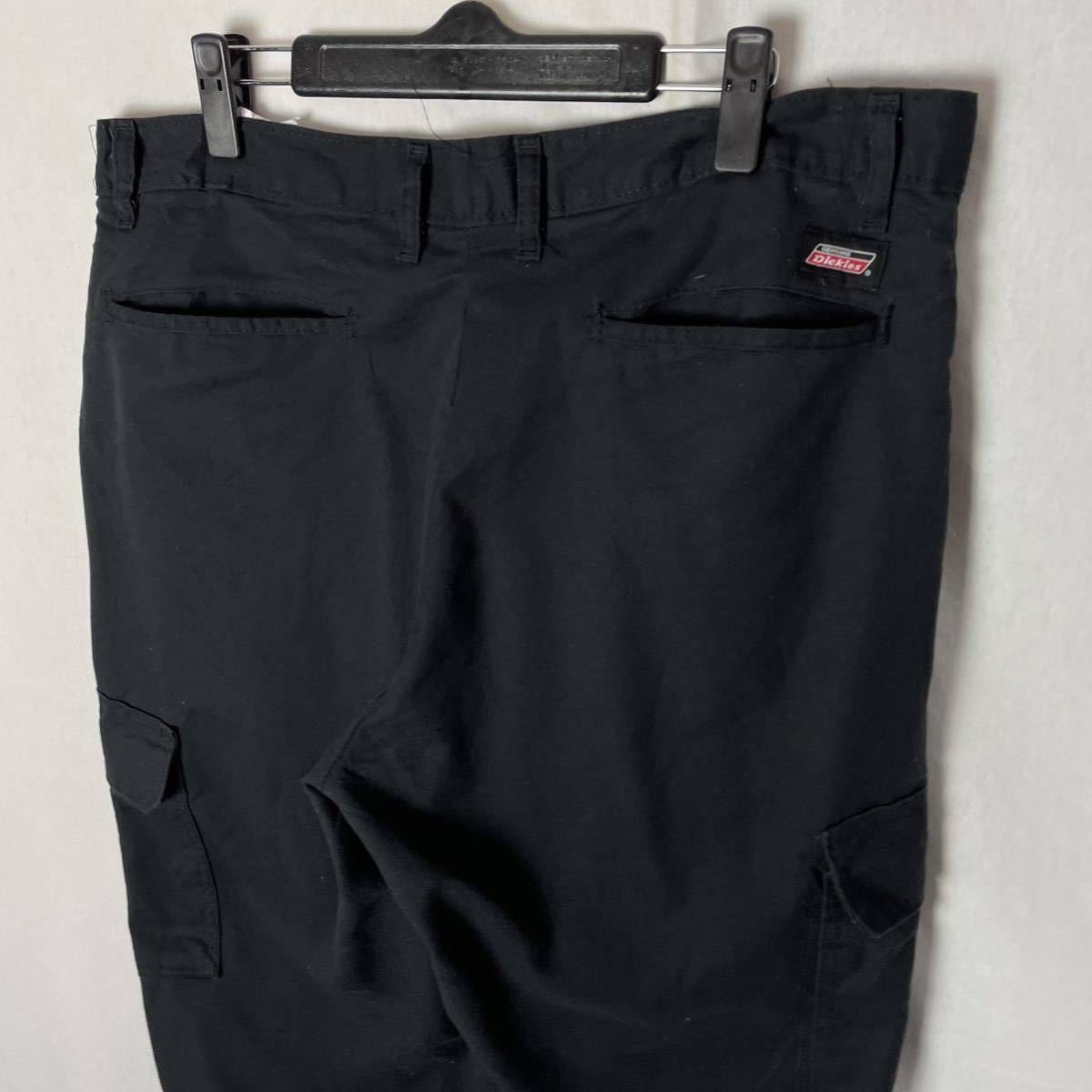 genuine dickies カーゴパンツ 古着　36×30 ブラック　ヴィンテージ WORK WEAR _画像2