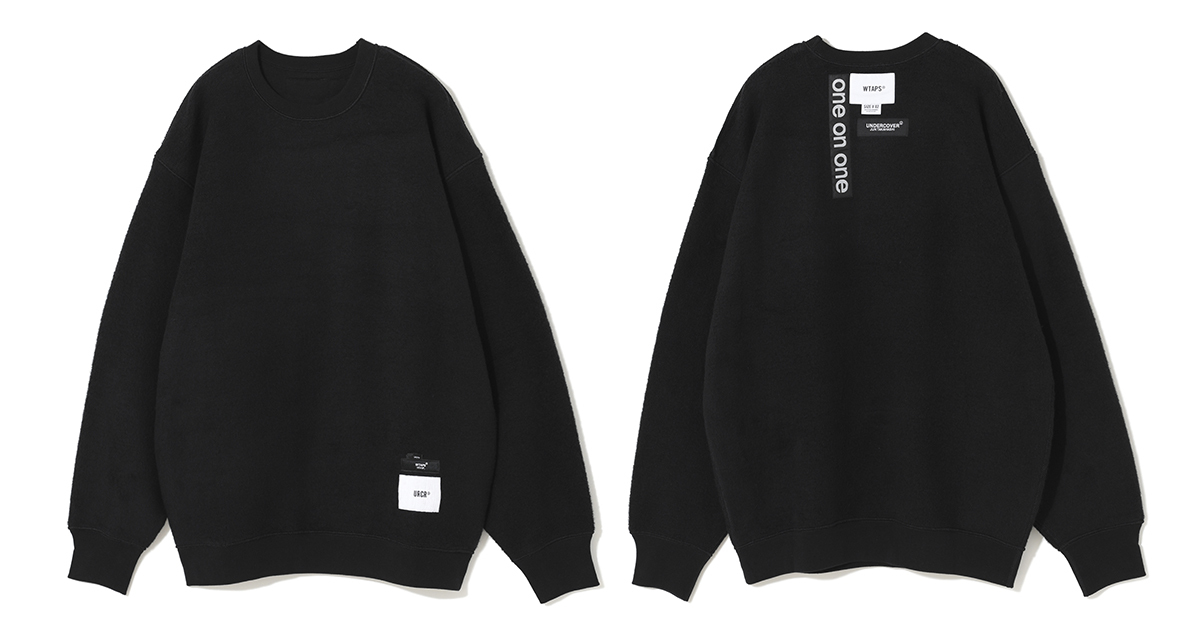 UNDERCOVER x WTAPS SWEAT SHIRT Black ONE ON ONE アンダーカバー x ダブルタップス スウェット シャツ "ブラック"