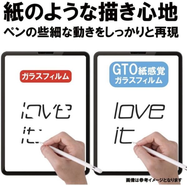 FG-9【未使用品】GTO アンチグレア 強化ガラス液晶保護フィルム 反射防止 マットタイプ 紙質感 iPad Air/iPad Pro 指紋防止 防汚 防水_画像3