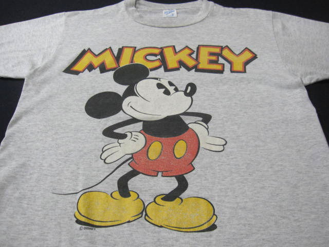 希少・90s Vintage USA製 Velba Sheen ベルバシーン【MICKEY】Tシャツ sizeM ★ 良好美品 / ディズニーオフィシャル
