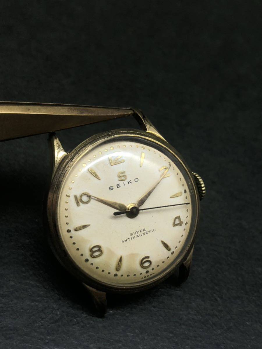 ジャンク 極希少 セイコー【スーパー】製造1953年 アンチ ジャンク 極希少 セイコー【スーパー】製造1953年 アンチ