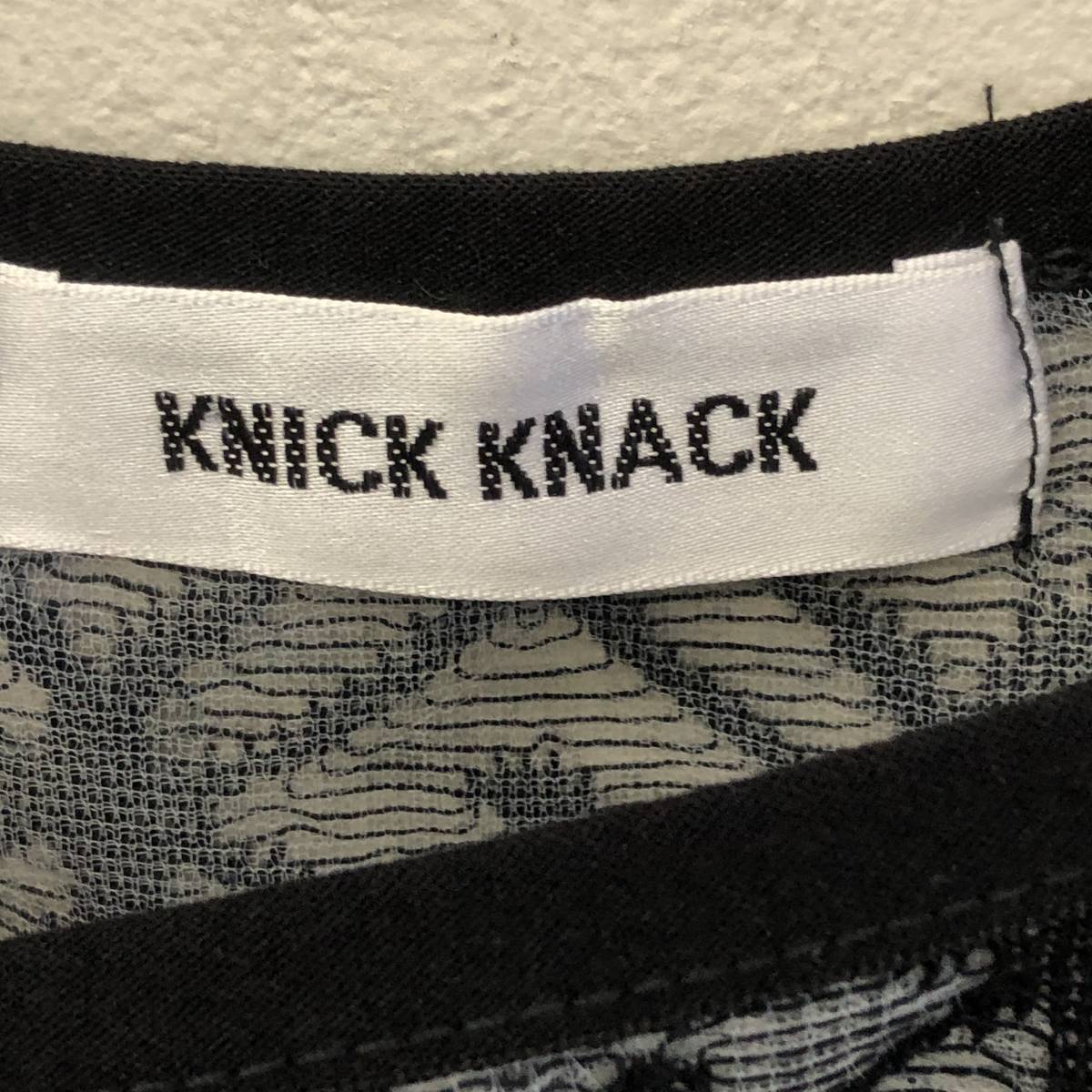 [洋服] KNICK KNACK：ニックナック トップス シースルー ブラック系 サイズ：M レディースファッション_画像9