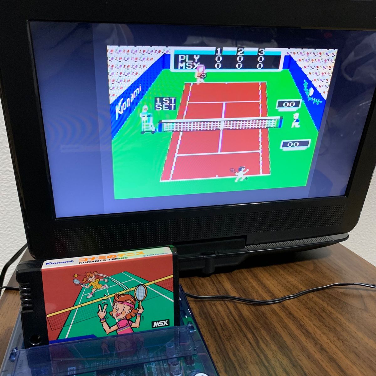 MSX コナミのテニス 中古 箱 説明書 あり Konami's Tennis