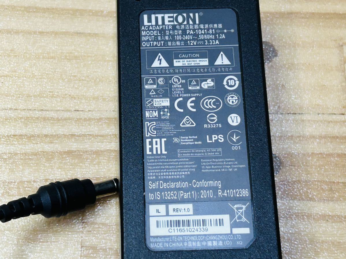 * LITEON PA-1041-81 12V 3.33A AC adaptor AC adapter AD-1105a *