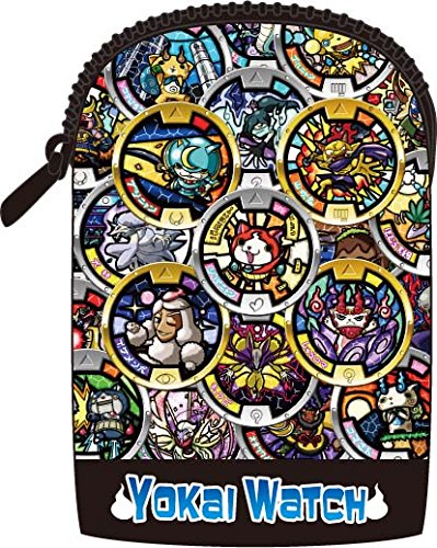 * free shipping *new 3DSLL etc. correspondence * Zip attaching soft pouch Yo-kai Watch * softly . cushioning properties. neoprene material * medal pattern black nintendo YW-21A